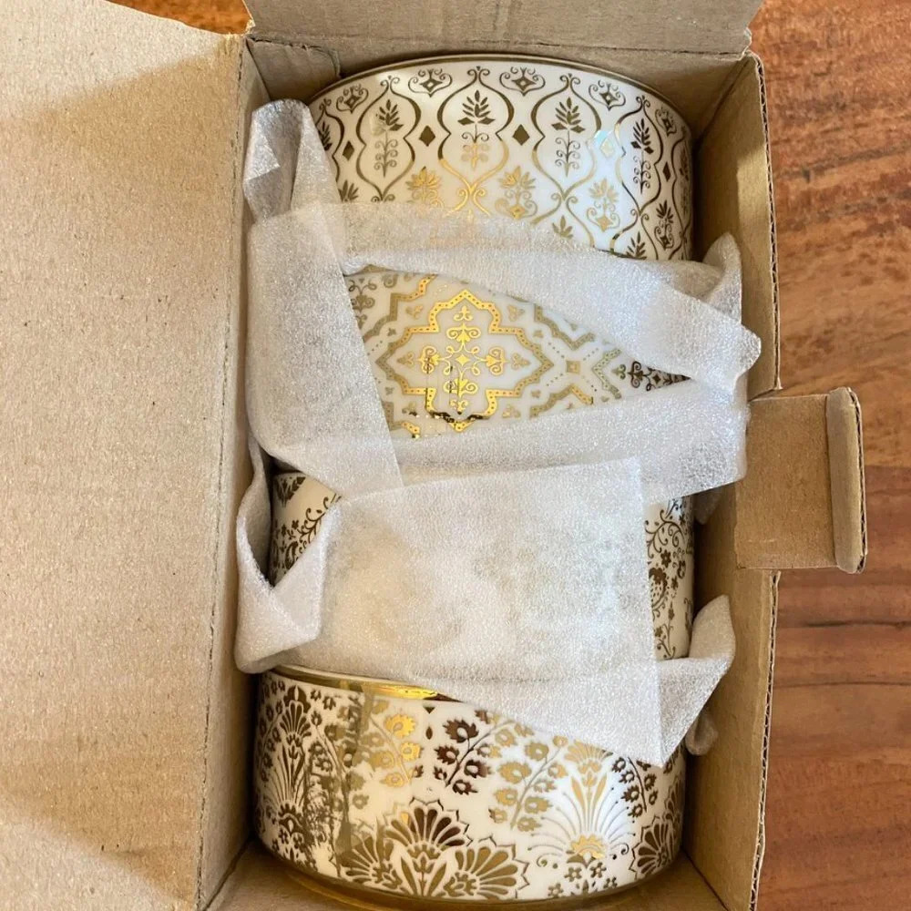 Ana Davis Lola Shimmer Ceramic Tidbit Serving Bowls 8oz Set of 4 Bright … - Picture 8 of 15